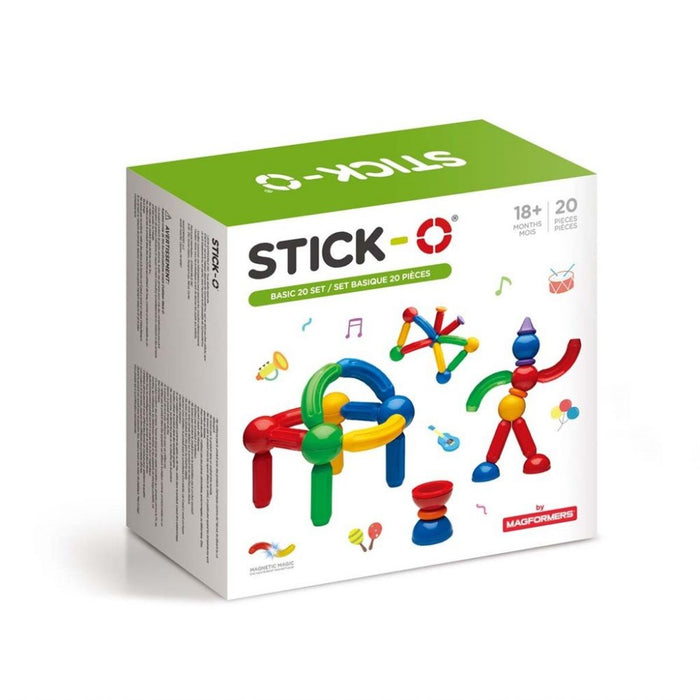 Magformers stick-O basic, 20 sæt