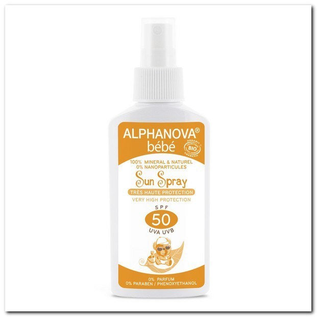 Økologisk solcreme spray SPF 50