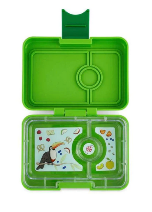 Yumbox Madkasse, minisnack (3 rum) - Avocadogrøn (Levering: Uge 6) 