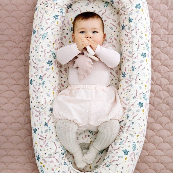 Babynest, pressede blade Rose