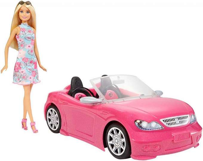 Barbie glam cabriolet med dukke