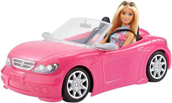 Barbie glam cabriolet med dukke