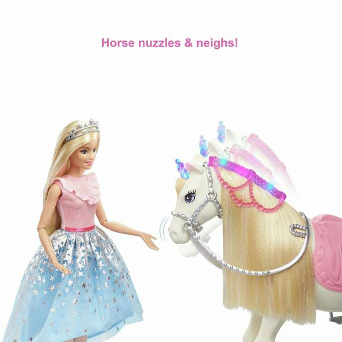 Barbie Princess Adventure-dukke og Pance and Shimmer-hest