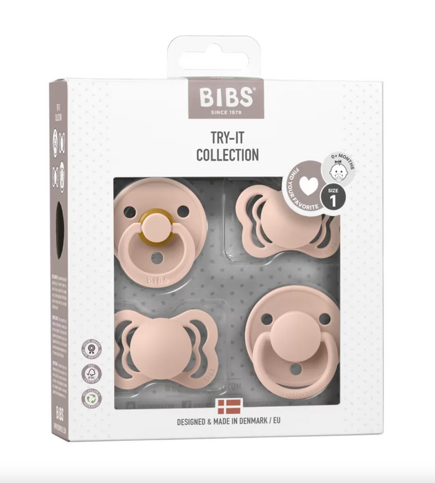 BIBS Try-it kollektion 4 pk. - Blush (størrelse 1)