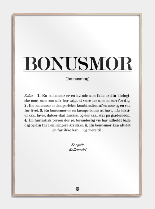 Bonus mor definition plakat, S (29,7x42, A3)