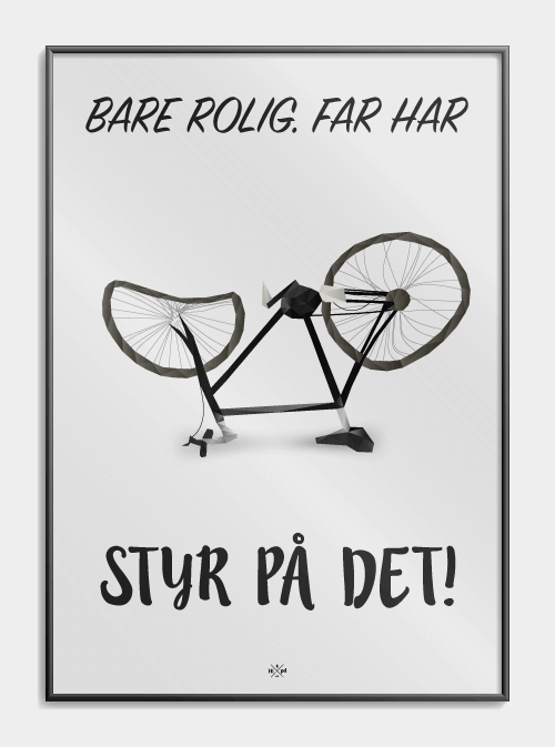 Far har kontrol! plakat, S (29,7x42, A3)