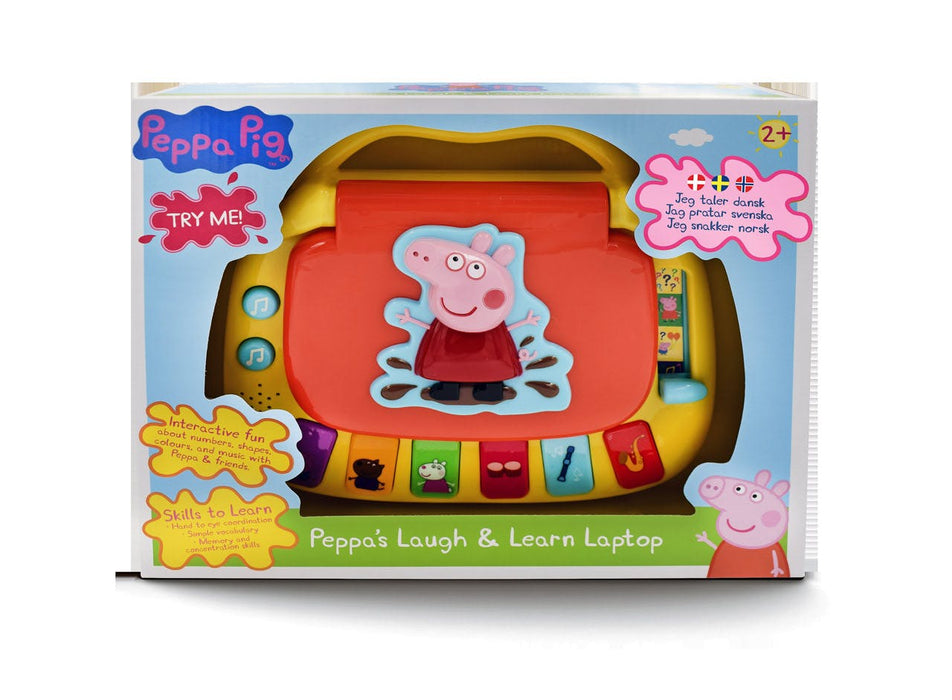 Peppa gris, grin og lær computer