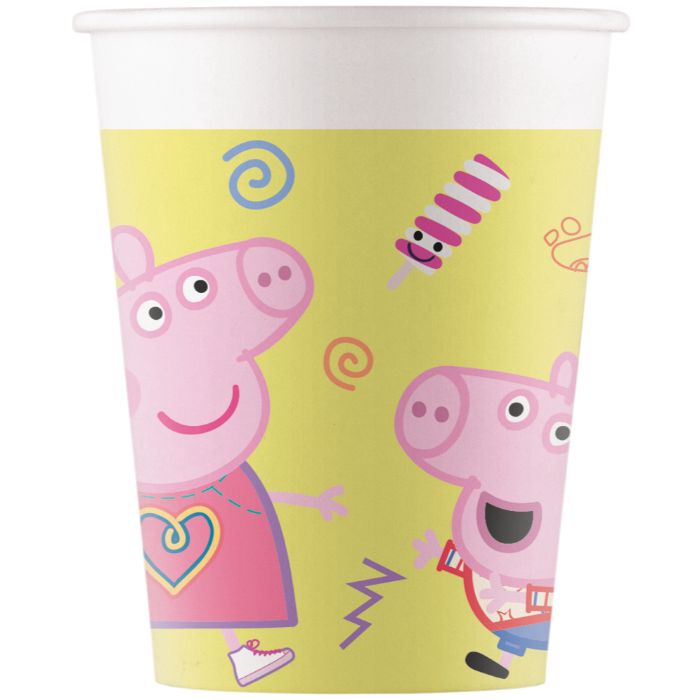 Peppa Pig kopper, 8 stk.