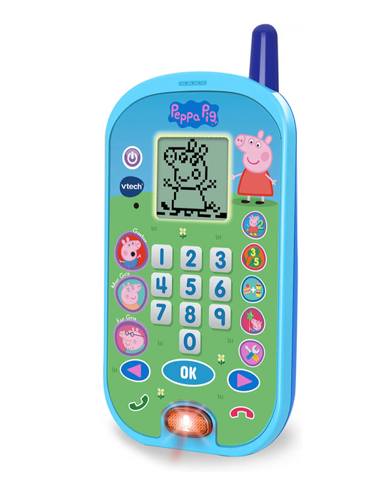 Peppa gris, snak og lær telefon