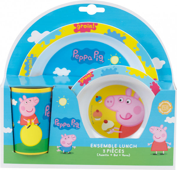 Peppa Pig middagssæt