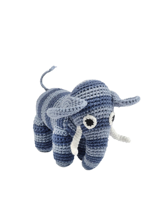 Hæklet elefant, denim