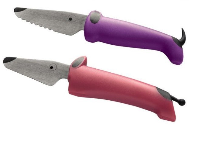 KinderKitchen knive, 2 dele, pink/lilla