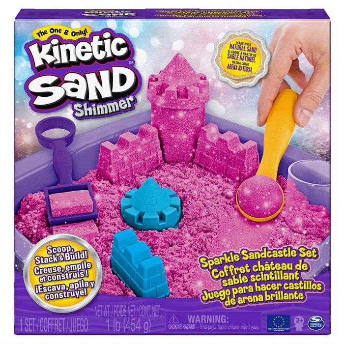 Kinetic Sand, Sparkle Sandcastle Sæt - Pink