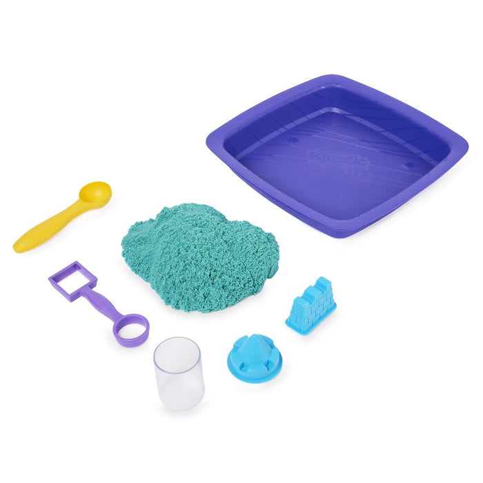 Kinetic Sand, Sparkle Sandcastle Sæt - Blågrøn