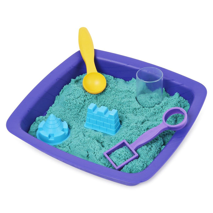 Kinetic Sand, Sparkle Sandcastle Sæt - Blågrøn