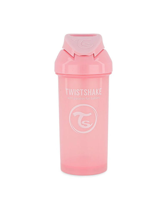 Kop med sugerør - Pastel pink (360 ml)