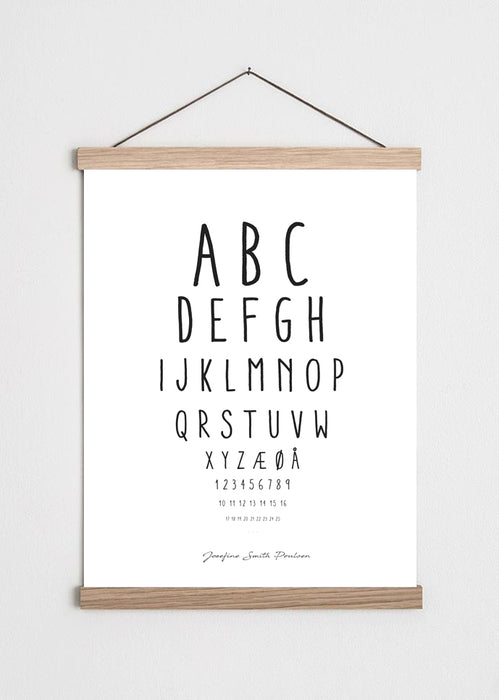 Øjenkortplakat (ABC)