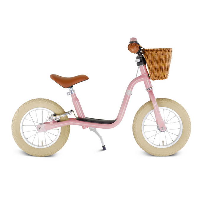 Løbecykel med støttefod - Støvet pink