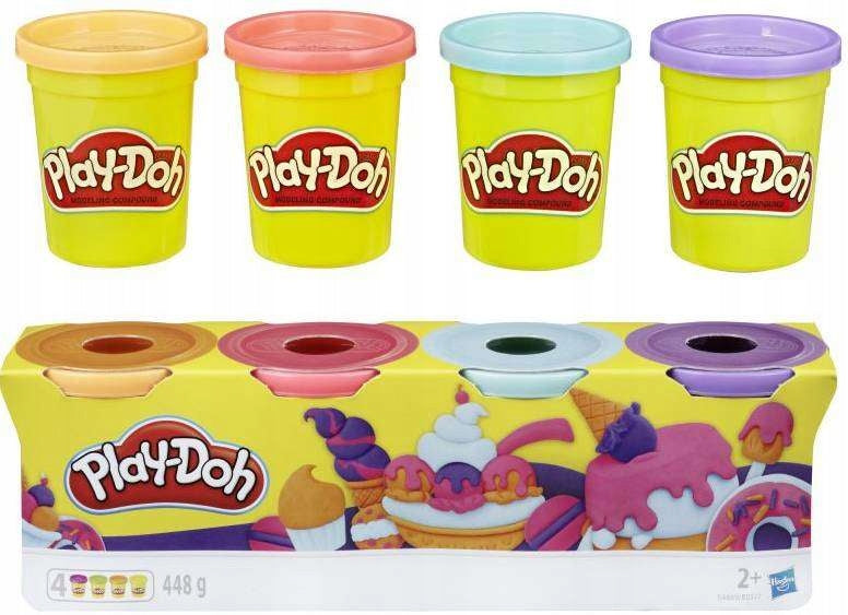 Play-Doh, 4 spande - Pastelblanding