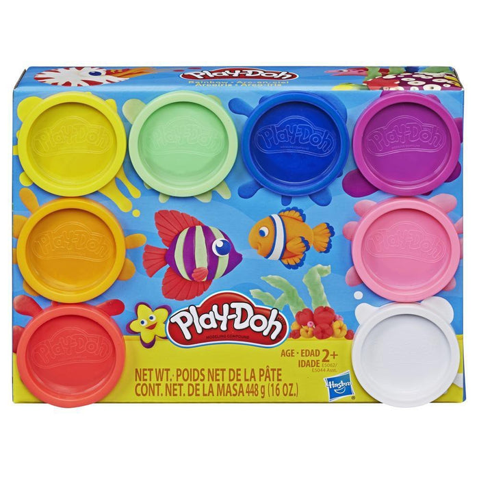 Play-Doh - Regnbuepakke med 8 spande