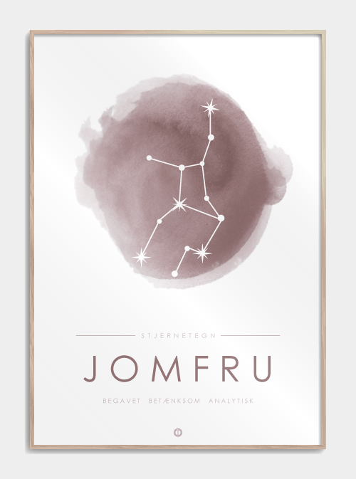 Konstellationsplakat - jomfru, M (50x70, B2)