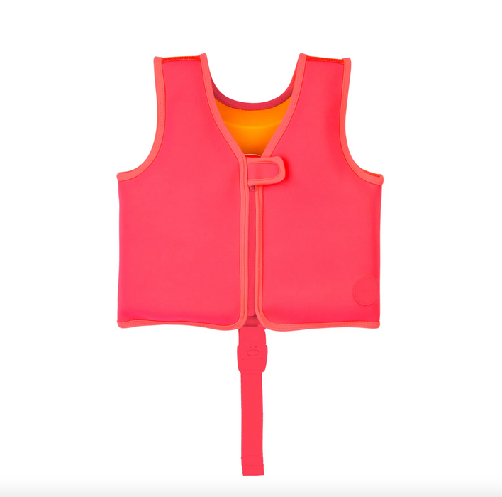 Redningsvest, Mermaid magique - Neon pink (2-3 år)